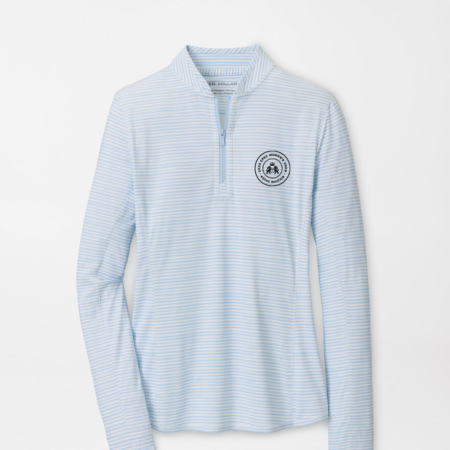 CPKC Women's Open Ladies Bunker Stripes Lightweight Quarter Zip