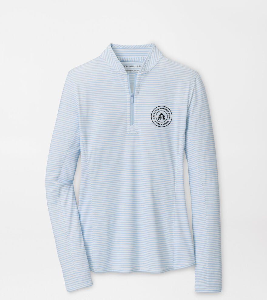 CPKC Women's Open Ladies Bunker Stripes Lightweight Quarter Zip