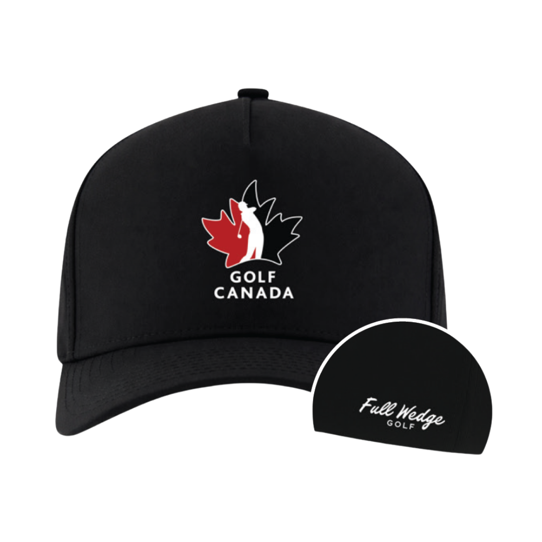 Casquette noire Golf Canada