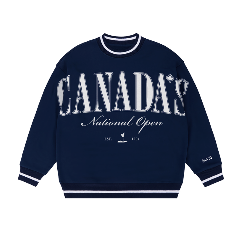 RBC Canadian Open x Barstool Navy Golf Ribbed Crew