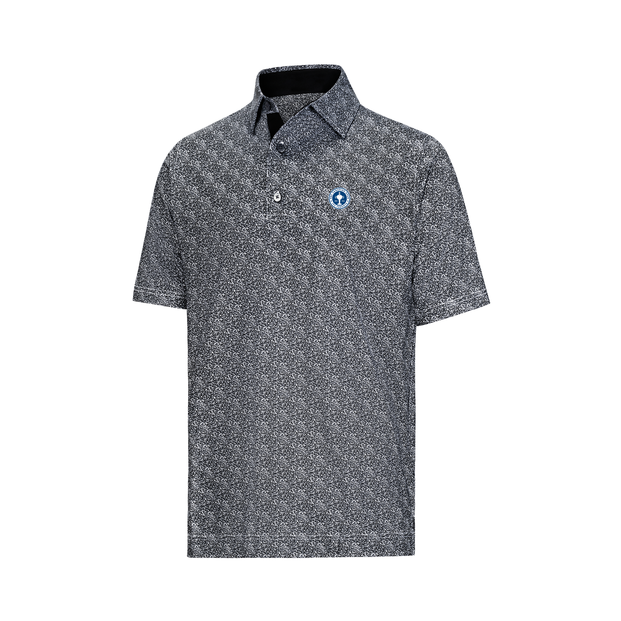 RBC Canadian Open Black Speckled Print Polo