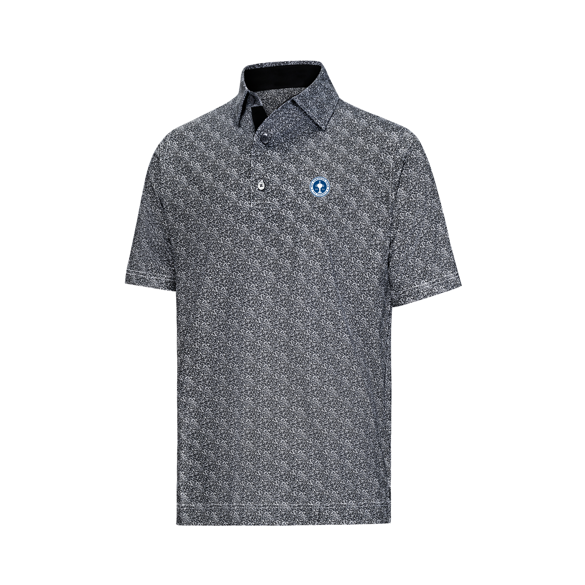 RBC Canadian Open Black Speckled Print Polo