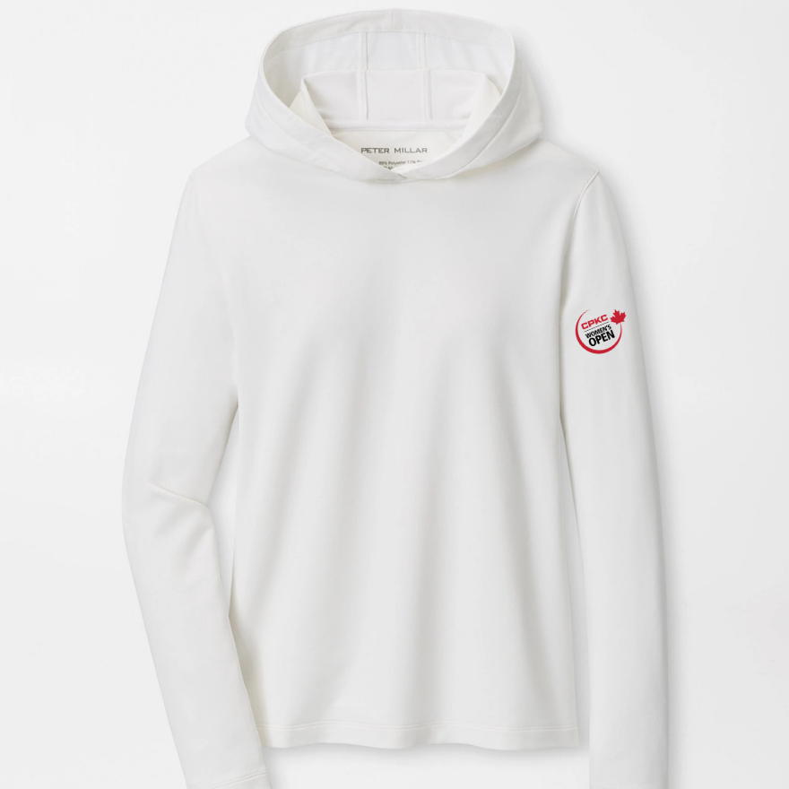 CPKC Women's Open Ladies White Performance Hoodie
