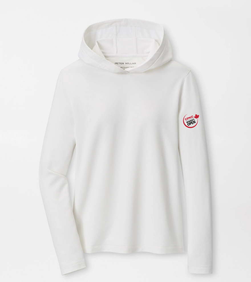 CPKC Women's Open Ladies White Performance Hoodie