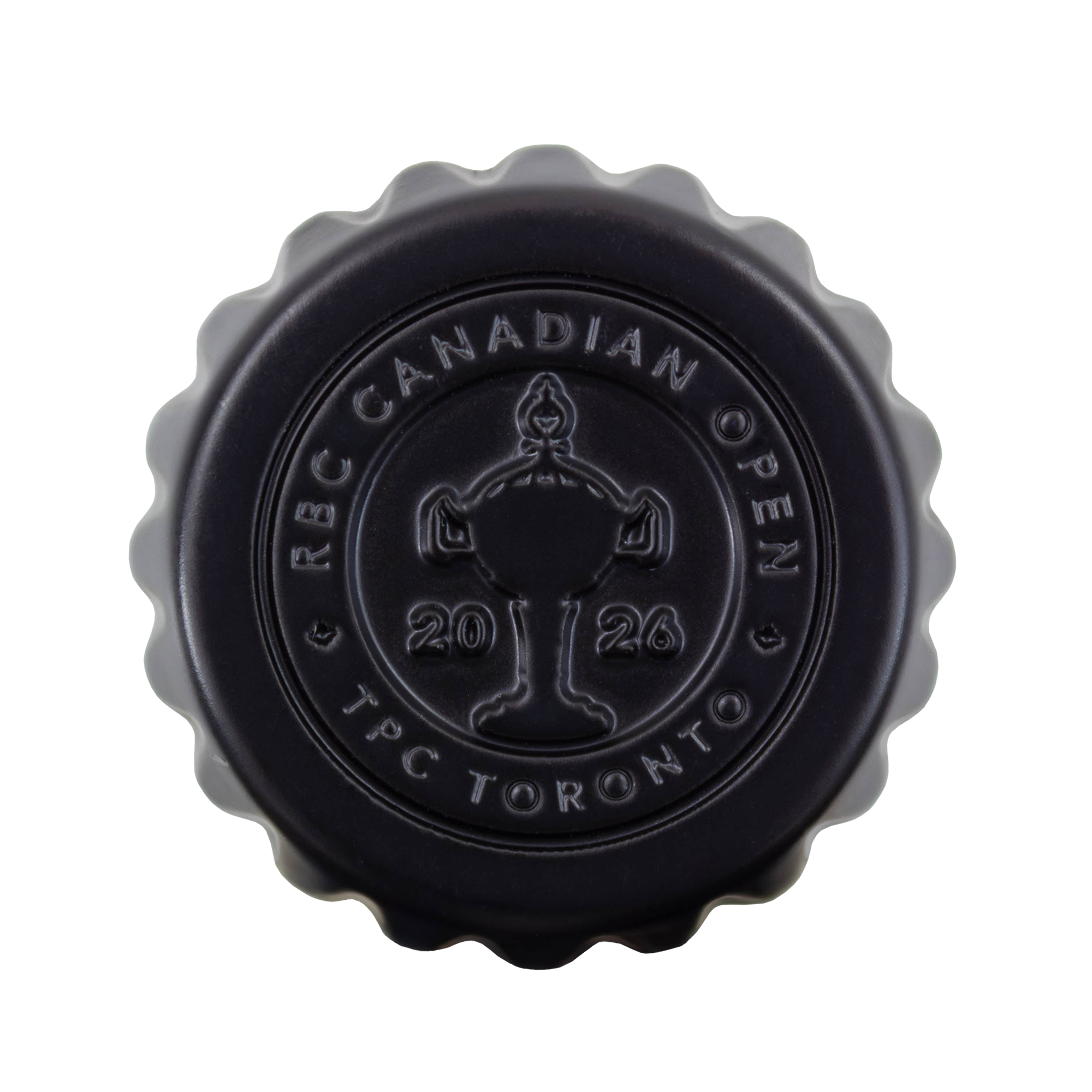 RBC Canadian Open Black Bottle Cap Ball Marker