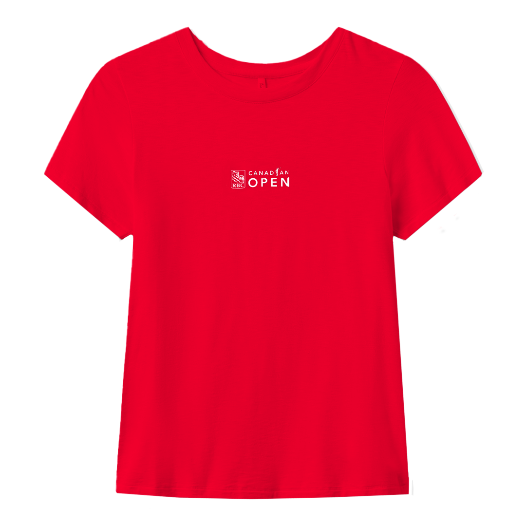 T-shirt Cloud rouge pour femmes de l'Omnium canadien RBC