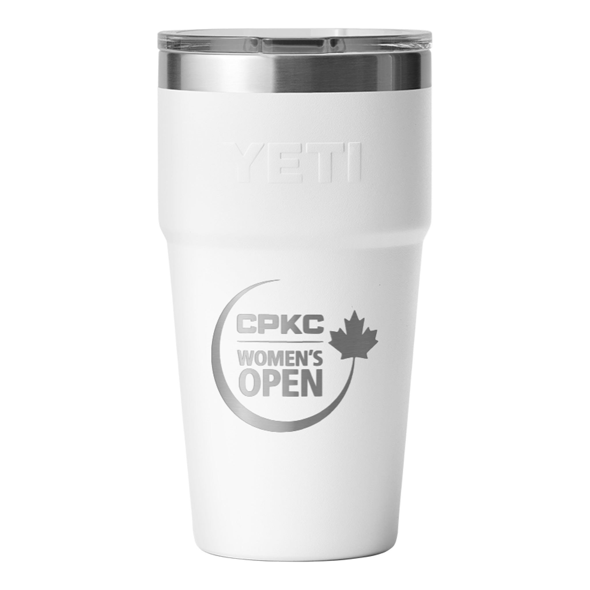 YETI CPKC 20 OZ RAMBLER WHITE