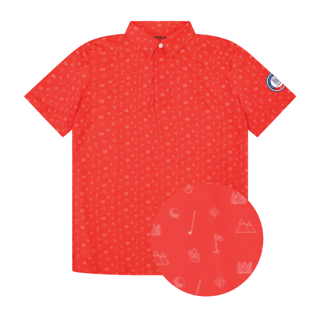 Polo Canuck 2.0 rouge pour enfants de l'Omnium canadien RBC