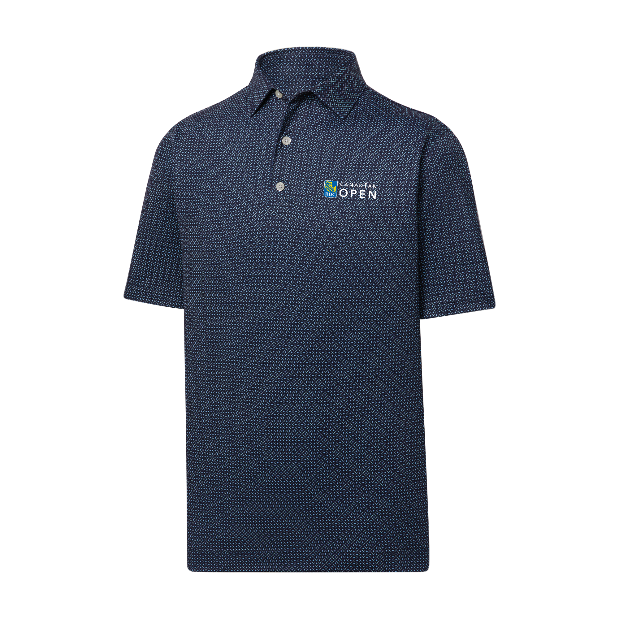 RBC Canadian Open Navy Dot Geo Lisle Polo