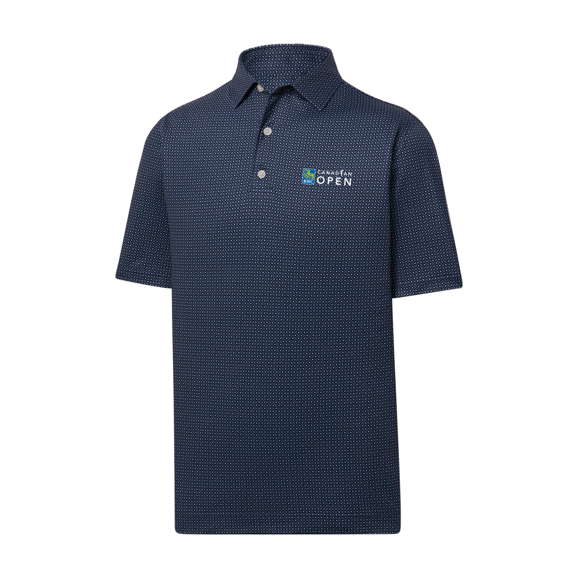 RBC Canadian Open Navy Dot Geo Lisle Polo